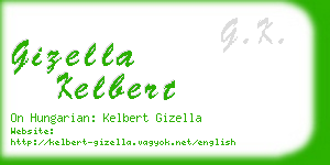 gizella kelbert business card